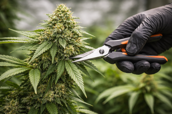 Cannabis ernten: Zeitpunkt erkennen und sauber abschneiden - Cannabis ernten: Zeitpunkt erkennen und sauber abschneiden | Seeds66