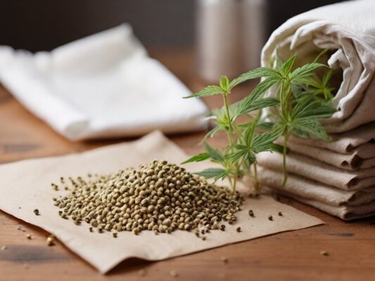 Germinate hemp seeds with kitchen paper - How to germinate hemp seeds correctly?